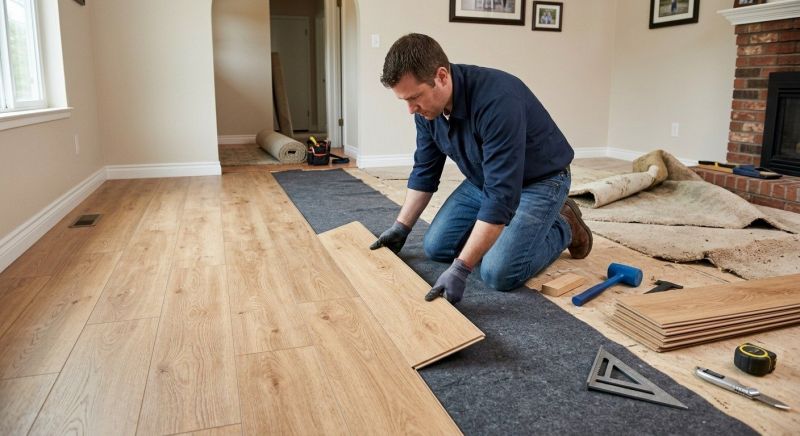Laminate Floor Remodeling in Easton, MD
