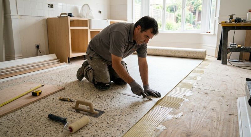 Linoleum Floor Installation in Ridgely, MD